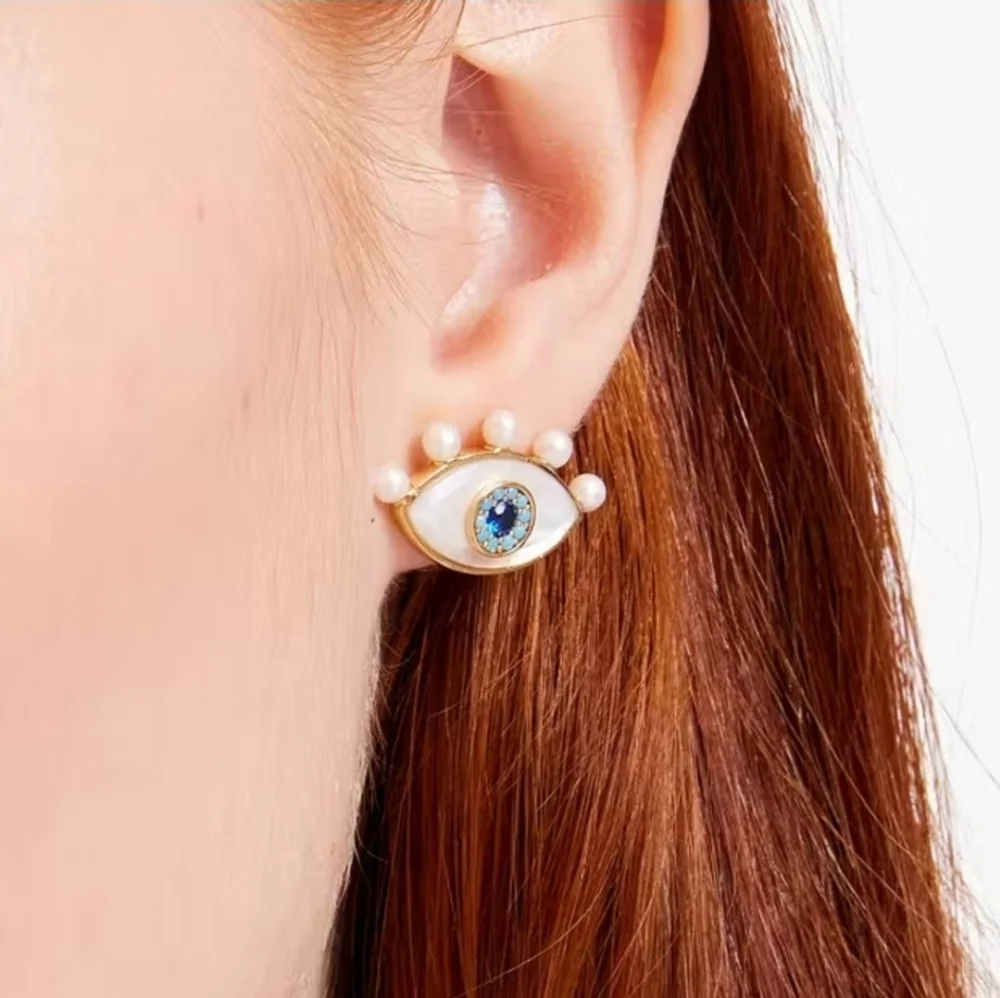 🤍👁▪️Kate Spade▪️ - Evil Eye Stud Earrings